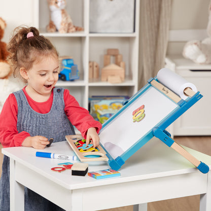 Double-Sided Magnetic Tabletop Easel - Kids Toy, Ages 3+