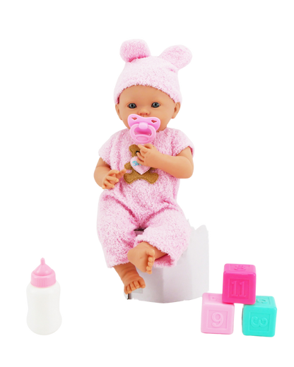 🌸 Camila 16" Muñeca Bebé de Vinilo con Accesorios | El Mundo de Emilia