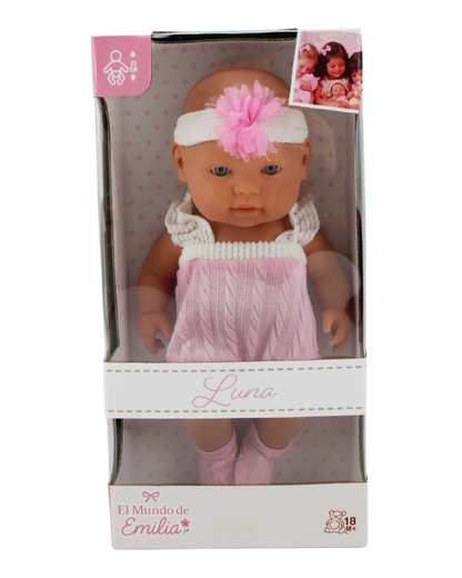 🌙 Luna: Muñeca Bebé Recién Nacida de Vinilo 11" | El Mundo de Emilia