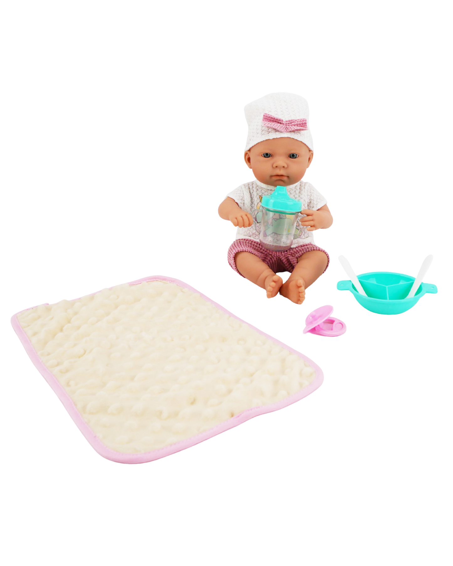 Valentina 12" Muñeca Bebé con Accesorios para Comer | El Mundo de Emilia