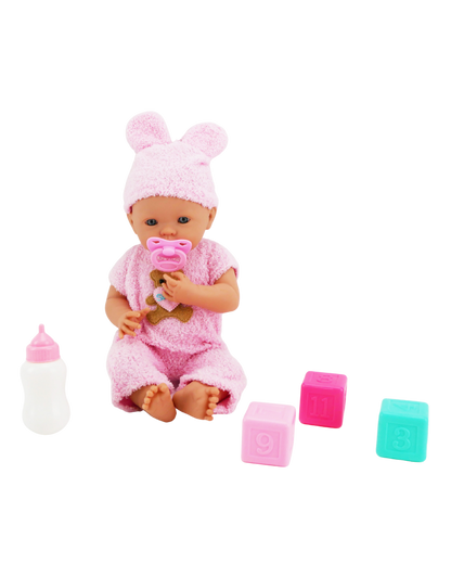 🌸 Camila 16" Muñeca Bebé de Vinilo con Accesorios | El Mundo de Emilia
