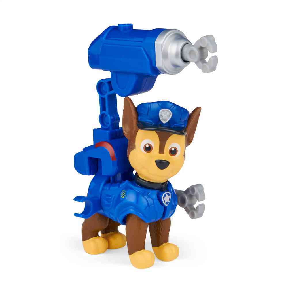 Paw Patrol The Mighty Movie Hero Pup - Chase with Clip on Backpack