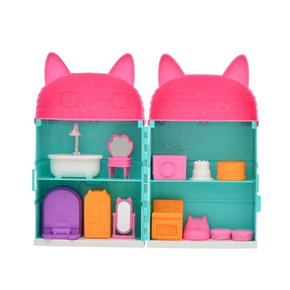 Mini Dollhouse Playset – Portable Dollhouse Toy for Kids