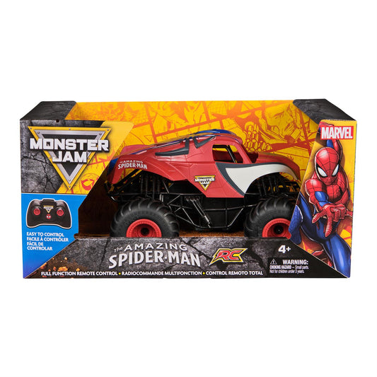 Monster Jam 1:24 Spider-Man R/C Monster Truck – Official Remote Control Vehicle