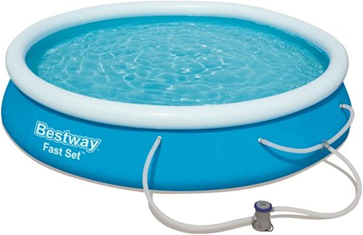 Bestway Fast Set 12’ X 30” Round Inflatable Pool Set