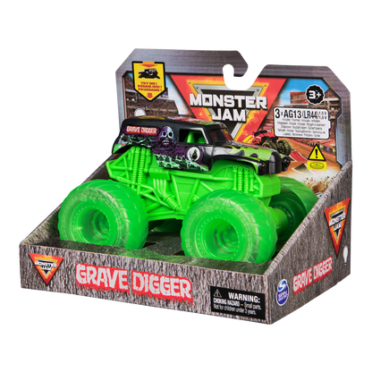 Monster Jam Official 1:43 Grave Digger Light Up Wheels Truck Assortment