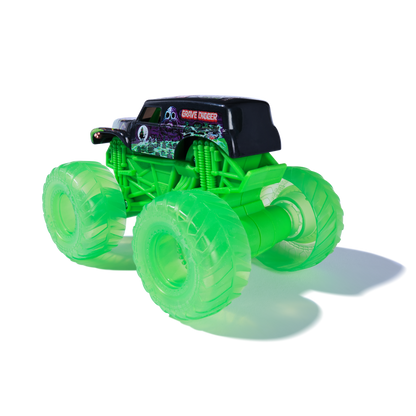 Monster Jam Official 1:43 Grave Digger Light Up Wheels Truck Assortment