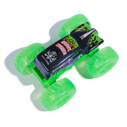Monster Jam Official 1:43 Grave Digger Light Up Wheels Truck Assortment