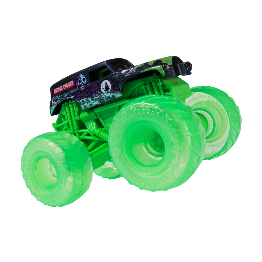 Monster Jam Official 1:43 Grave Digger Light Up Wheels Truck Assortment