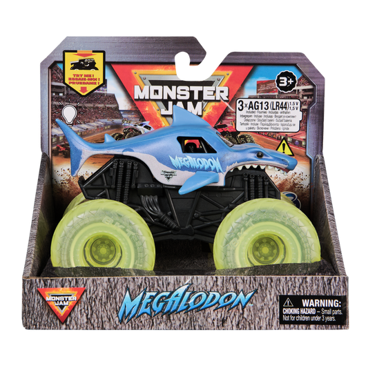 Monster Jam Official 1:43 Megalodon Light Up Wheels Truck