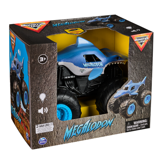 Monster Jam 1:24 Megalodon Lights & Sounds Truck – Official Monster Jam Toy