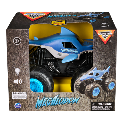 Monster Jam 1:24 Megalodon Lights & Sounds Truck – Official Monster Jam Toy