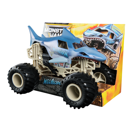 🦈 Monster Jam 1:24 Scale Die-Cast Collector Truck – Megalodon