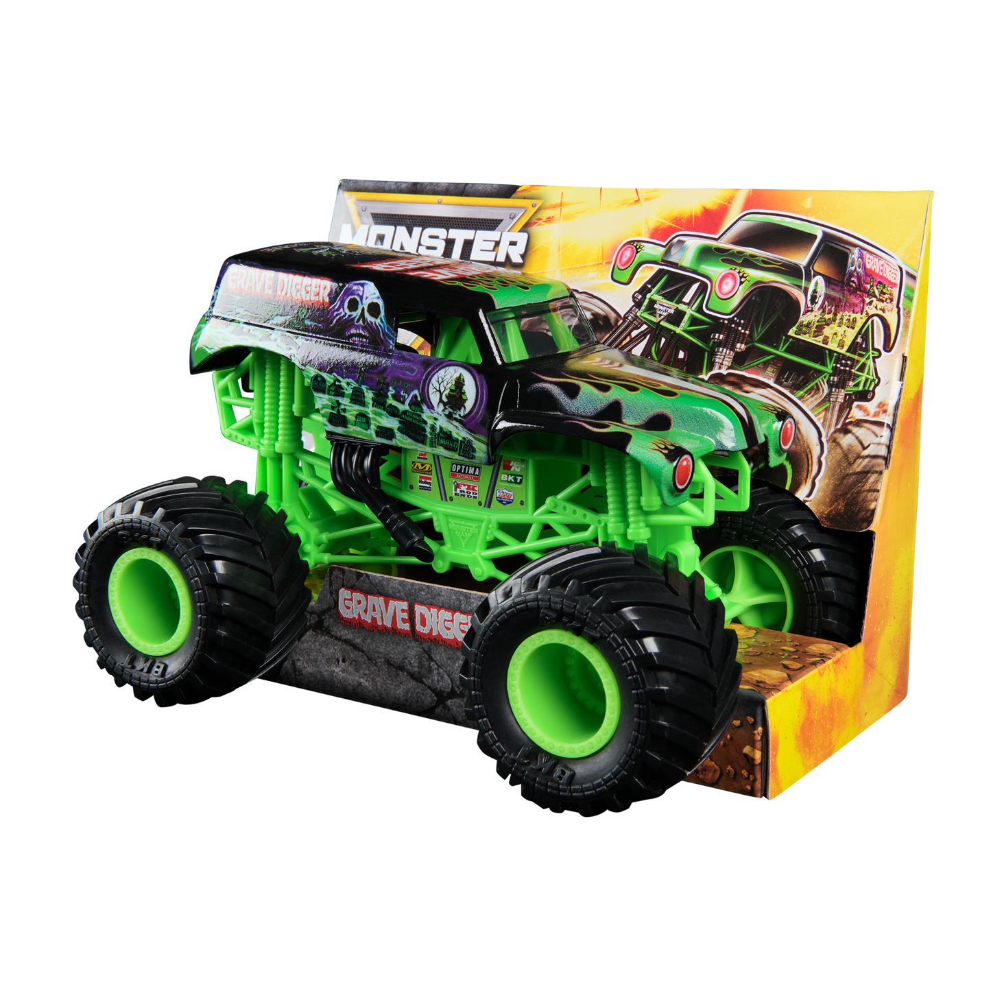 💀 Monster Jam 1:24 Scale Die-Cast Collector Truck – Grave Digger