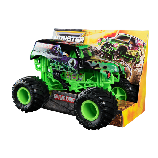 💀 Monster Jam 1:24 Scale Die-Cast Collector Truck – Grave Digger