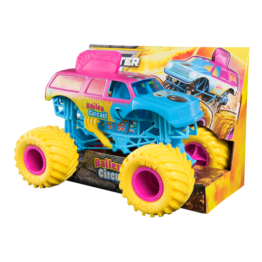 🤡 Monster Jam 1:24 Scale Die‑Cast Collector Truck – “Bailey Circuit”