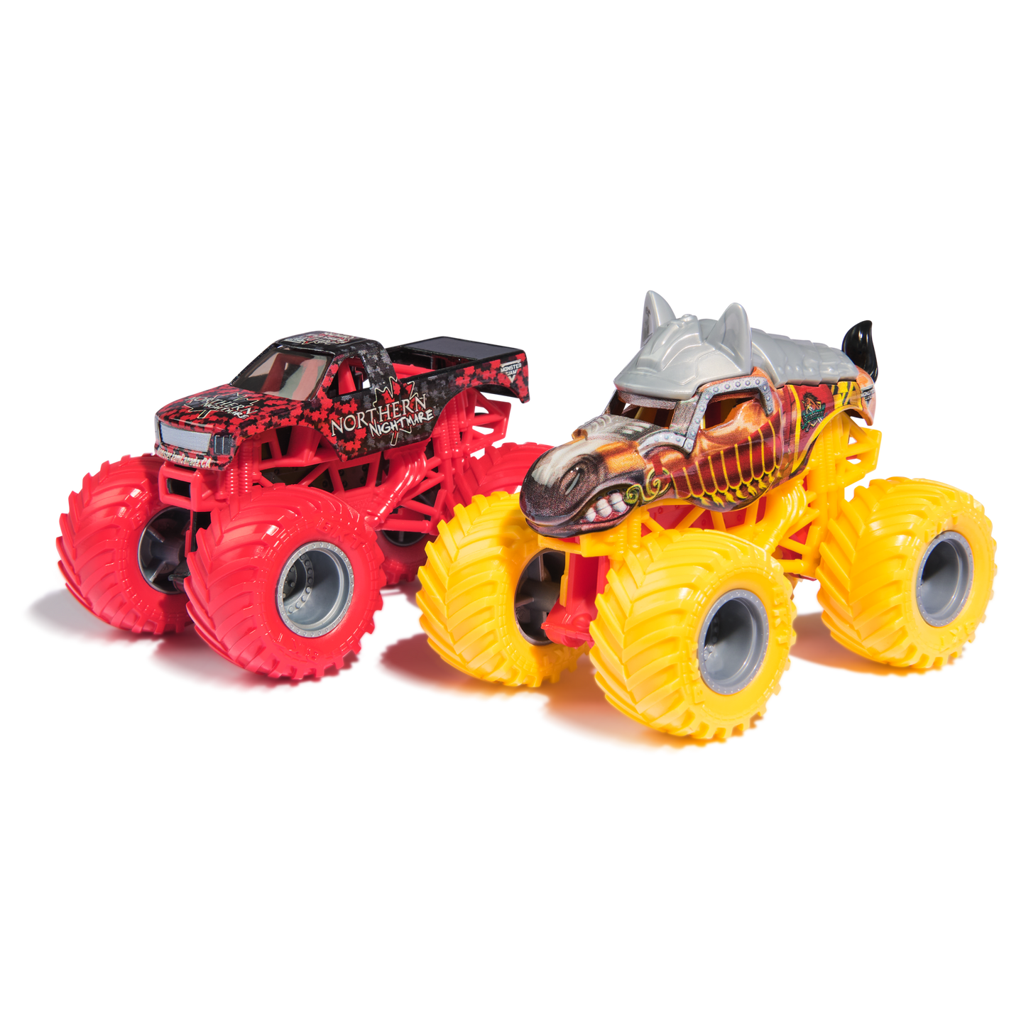 Monster Jam, Official Knightmare vs Norther Nightmare : Series 31 :: Die-Cast Monster Trucks, 1:64 Scale, Kids Toys for Boys Ages 3 and up
