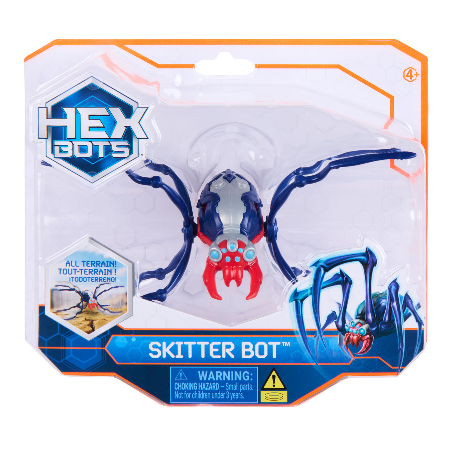 HEX BOTS Skitter Bot Spider – Autonomous Crawling Robotic Toy