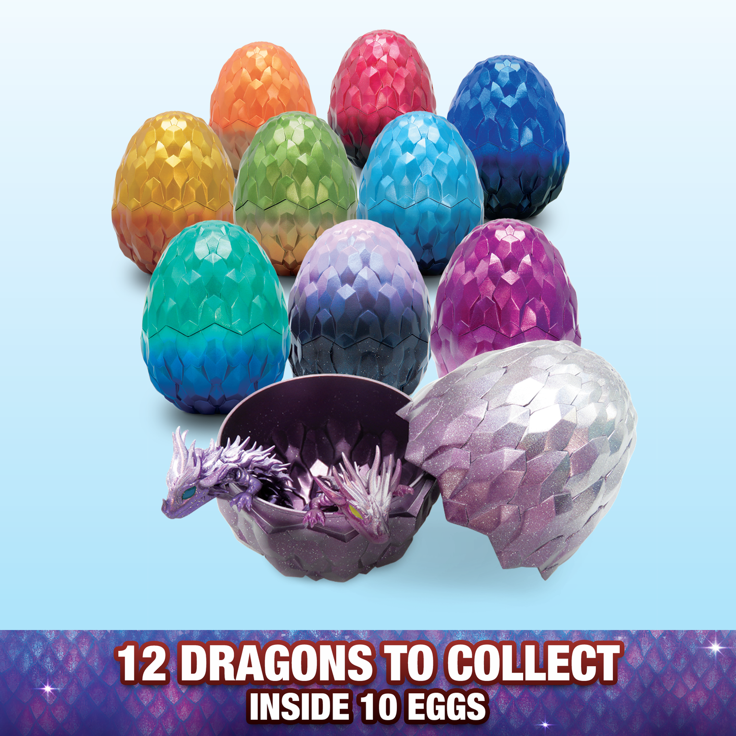 CrystaLynx Dragons – 12.5” Collectible Articulated Dragon & Blind Box Egg