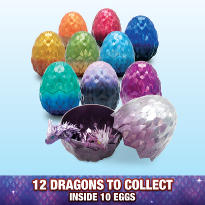 CrystaLynx Dragons – 12.5” Collectible Articulated Dragon & Blind Box Egg