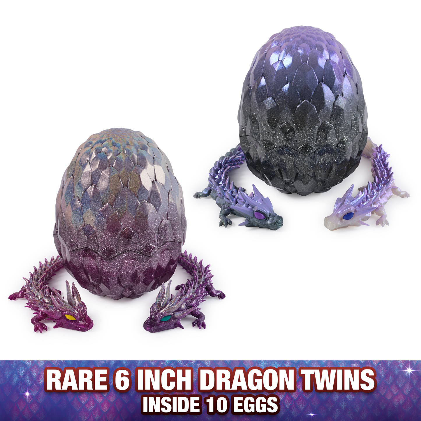 CrystaLynx Dragons – 12.5” Collectible Articulated Dragon & Blind Box Egg