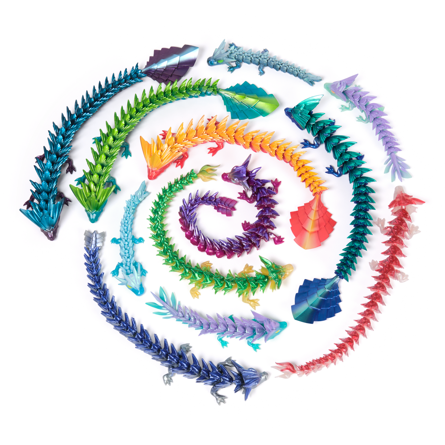 CrystaLynx Dragons – 12.5” Collectible Articulated Dragon & Blind Box Egg