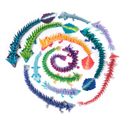 CrystaLynx Dragons – 12.5” Collectible Articulated Dragon & Blind Box Egg