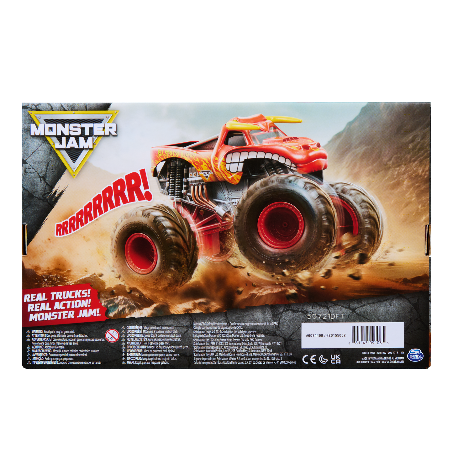 Monster Jam 1:18 Rev 'n Roar - Kids Toy, Ages 3 and up