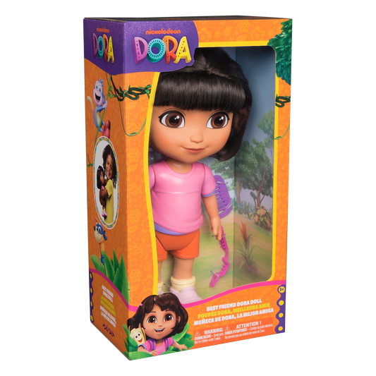 Dora 13-Inch Doll with Rooted Hair & Accessories