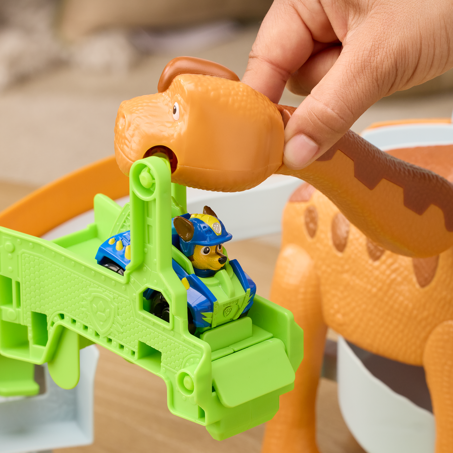 Paw Patrol Dino Movie DINO Pup Squad Lift & Race Dino Playset - Kids Toy, Ages 3 and up