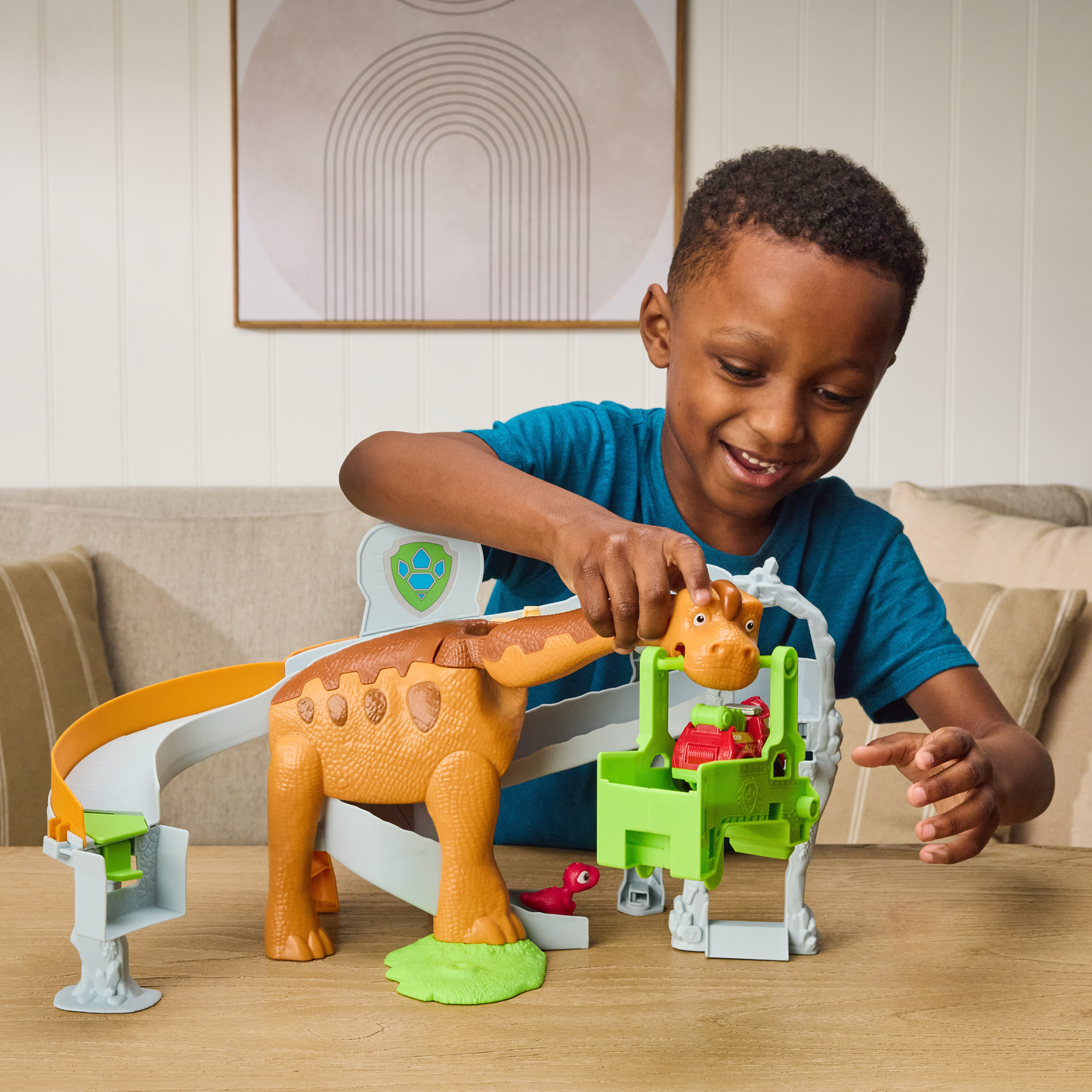 Paw Patrol Dino Movie DINO Pup Squad Lift & Race Dino Playset - Kids Toy, Ages 3 and up
