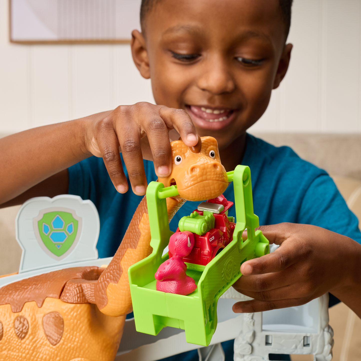 Paw Patrol Dino Movie DINO Pup Squad Lift & Race Dino Playset - Kids Toy, Ages 3 and up