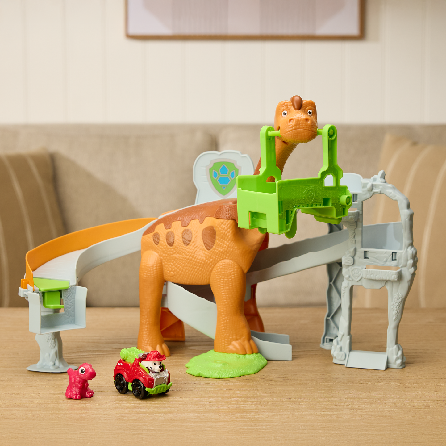 Paw Patrol Dino Movie DINO Pup Squad Lift & Race Dino Playset - Kids Toy, Ages 3 and up