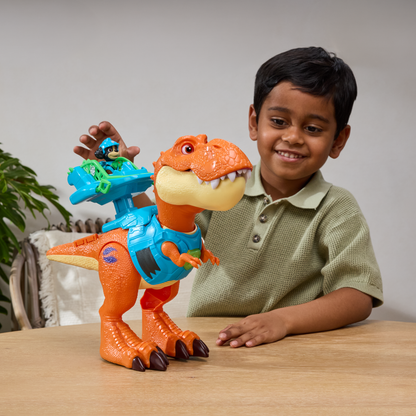 PAW Patrol: The Dino Movie, Roar & Explore Timmy Dinosaur with Rex Figure
