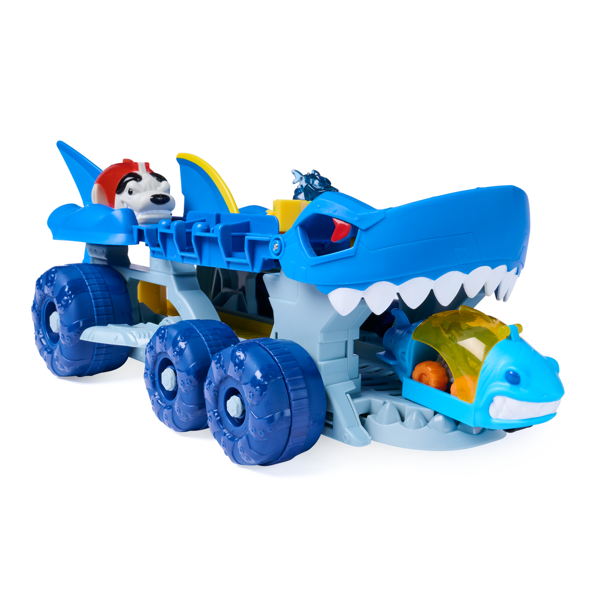 Monster Jam Mini Jams Megalodon Squid Takedown Playset with 2 Exclusive Die-Cast Trucks