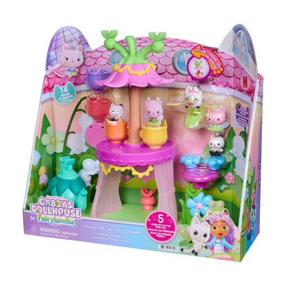 Gabby's Dollhouse Flutter-riffic Tea Party Playset with Fairy Ring & Figures