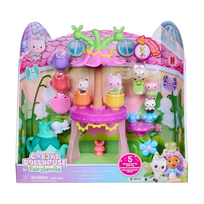 Gabby's Dollhouse Flutter-riffic Tea Party Playset with Fairy Ring & Figures