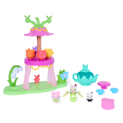 Gabby's Dollhouse Flutter-riffic Tea Party Playset with Fairy Ring & Figures