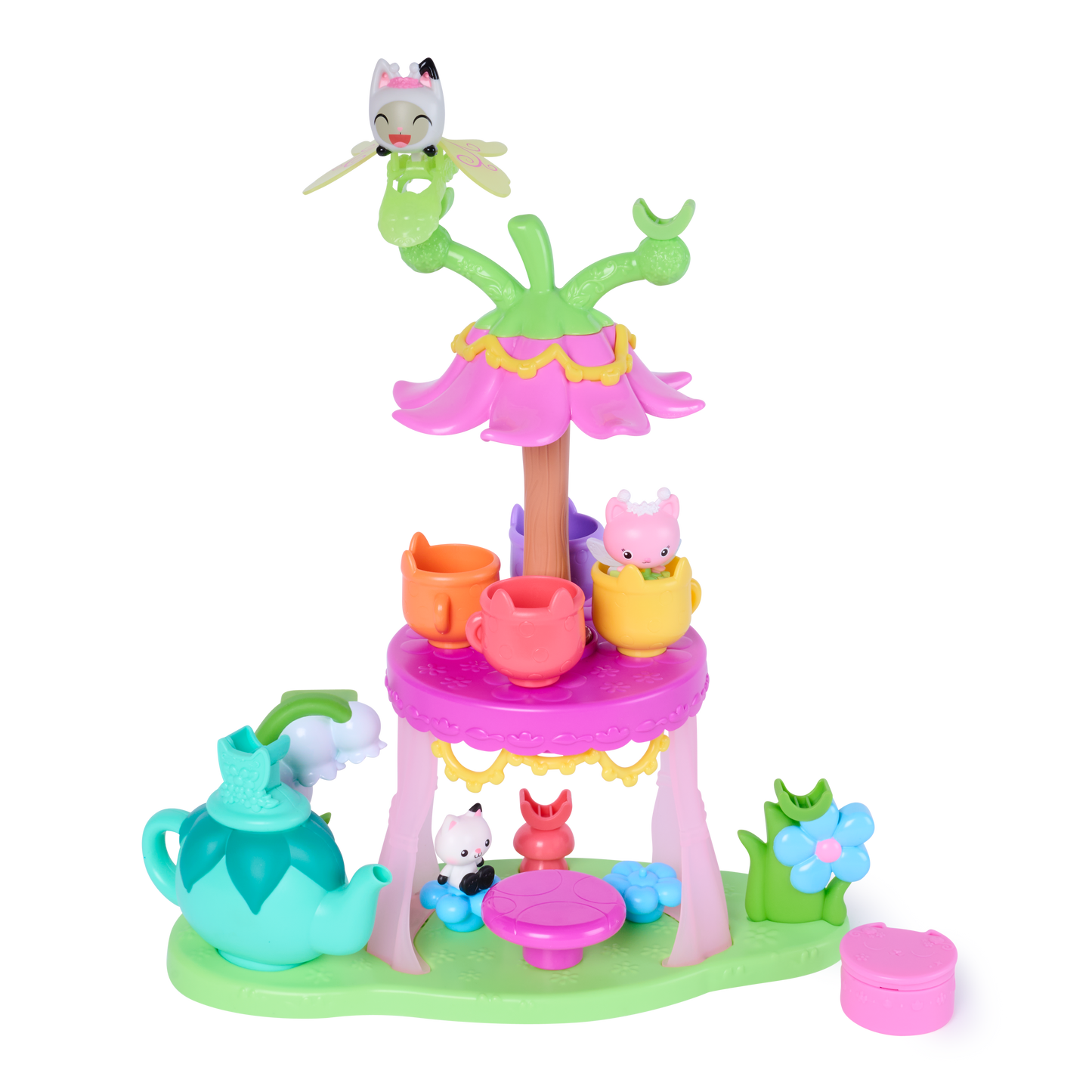 Gabby's Dollhouse Flutter-riffic Tea Party Playset with Fairy Ring & Figures