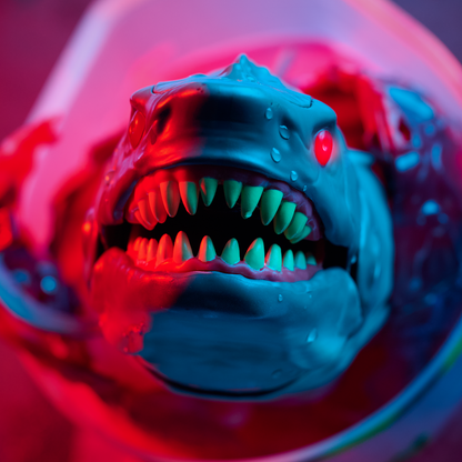 Primal Hatch Megalodon Interactive Hatching Egg Shark Toy with Reusable Tank