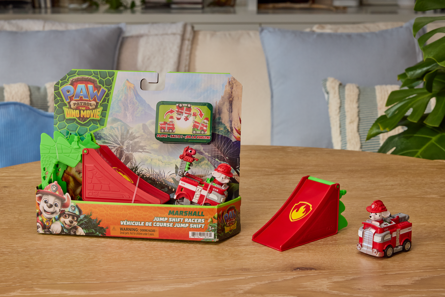 Paw Patrol Dino Movie DINO Pup Squad Jump Flip Asst - Kids Toy, Ages 3 and up