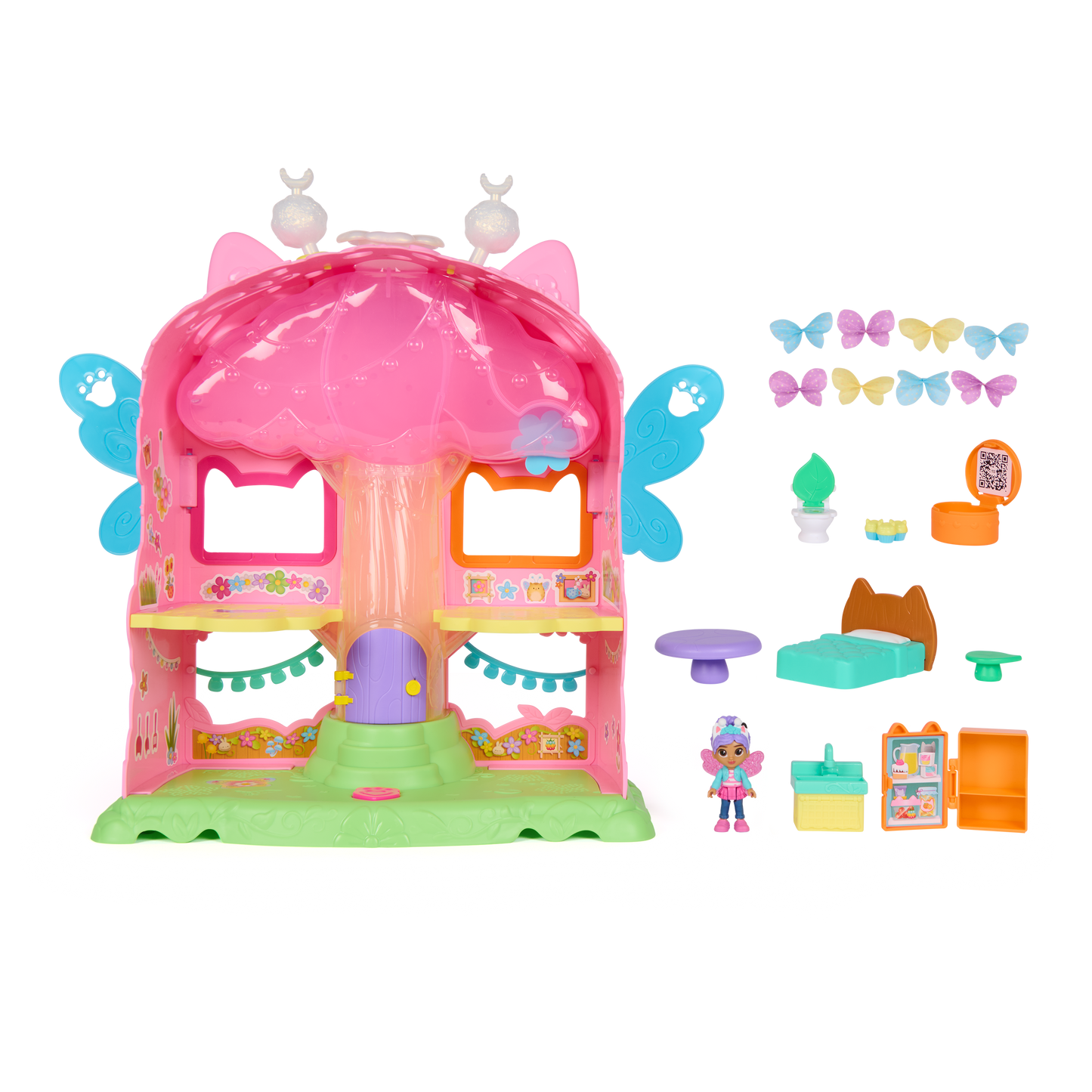 Gabby's Dollhouse Fairylandia Flutter Magic Fairy Playset with Gabby Figure