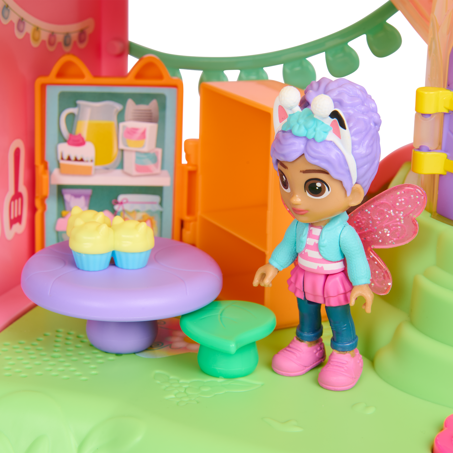 Gabby's Dollhouse Fairylandia Flutter Magic Fairy Playset with Gabby Figure