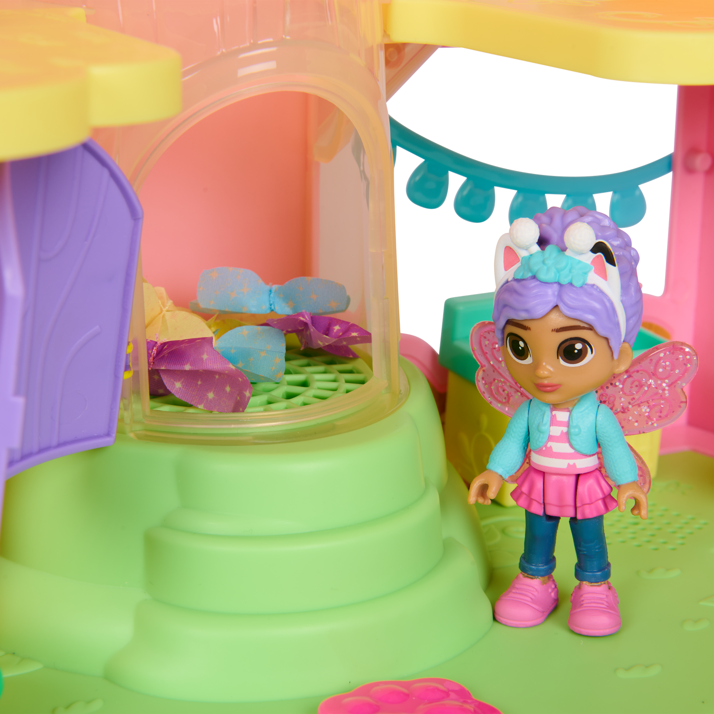 Gabby's Dollhouse Fairylandia Flutter Magic Fairy Playset with Gabby Figure