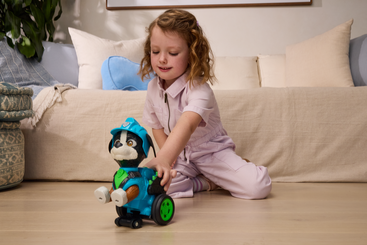 PAW Patrol: The Dino Movie, Rippin' Rescue Rex Pull-Back Action Figure