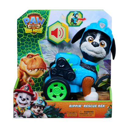 PAW Patrol: The Dino Movie, Rippin' Rescue Rex Pull-Back Action Figure