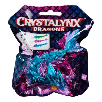 CrystaLynx Dragons Keychains – Collectible Articulated Mini Dragon Clip-On