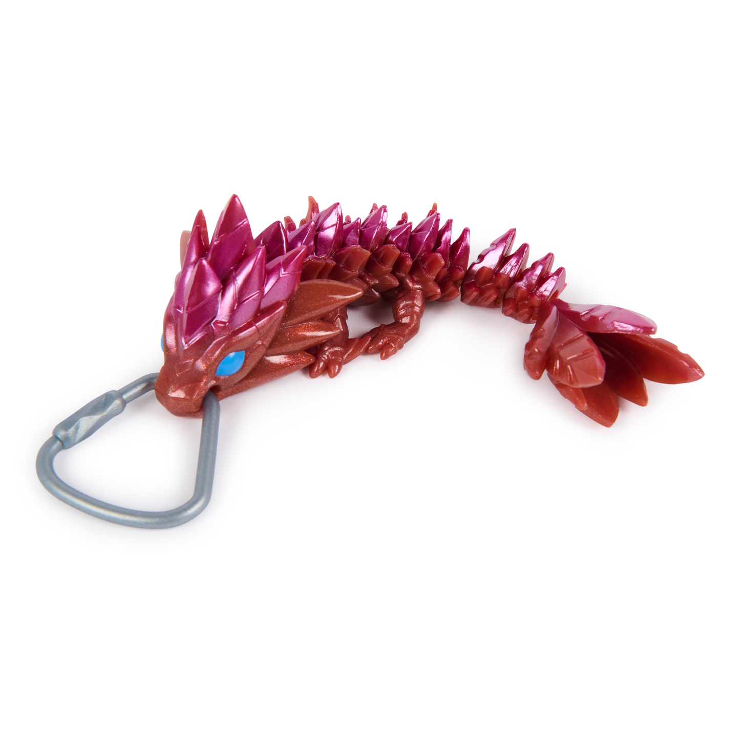 CrystaLynx Dragons Keychains – Collectible Articulated Mini Dragon Clip-On