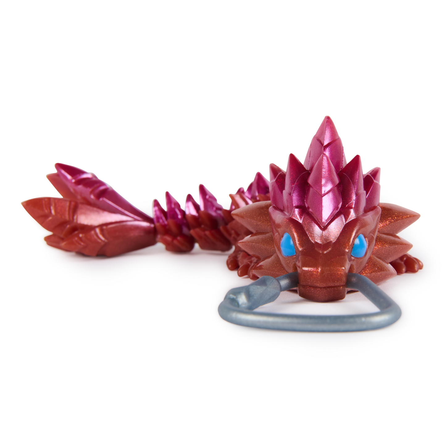 CrystaLynx Dragons Keychains – Collectible Articulated Mini Dragon Clip-On