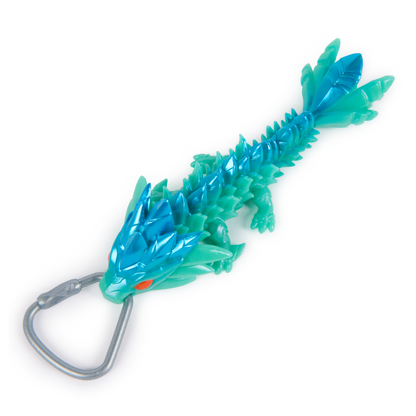 CrystaLynx Dragons Keychains – Collectible Articulated Mini Dragon Clip-On